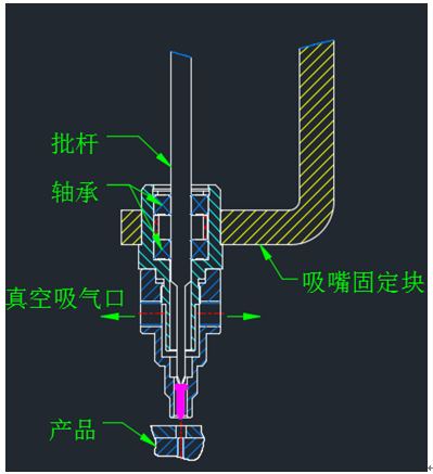 吸氣式自動鎖螺絲機結(jié)構(gòu)圖